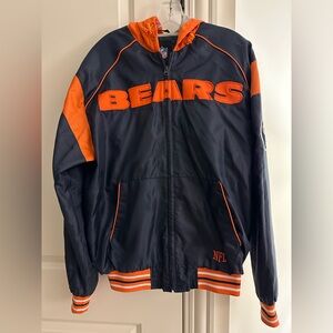 Authentic Chicago Bears NFL Brand Jacket Zipper Hoodie